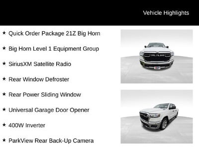 2026 RAM 1500 Big Horn Crew Cab 4x4 5'7" Box