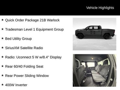 2025 RAM 1500 Warlock Crew Cab 4x4 5'7" Box