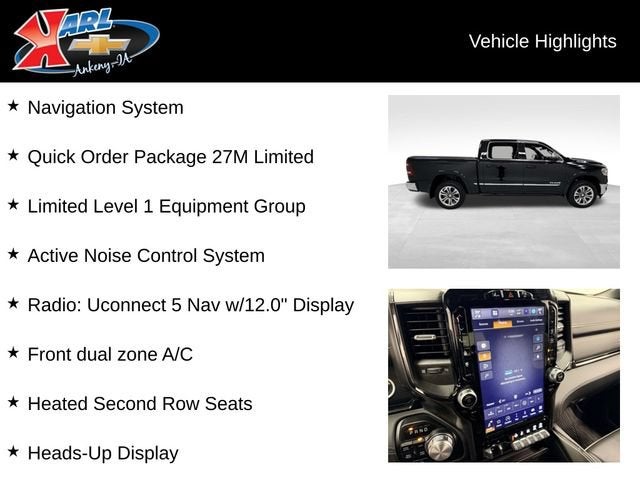 2023 RAM 1500 Limited Crew Cab 4x4 5'7" Box