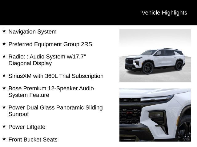 2027 Chevrolet Traverse RS