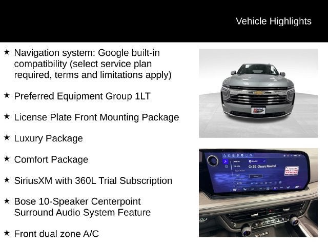 2025 Chevrolet Tahoe LT