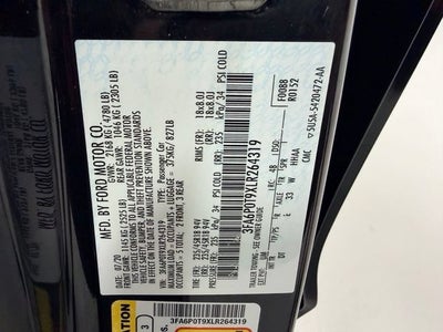 2020 Ford Fusion SE