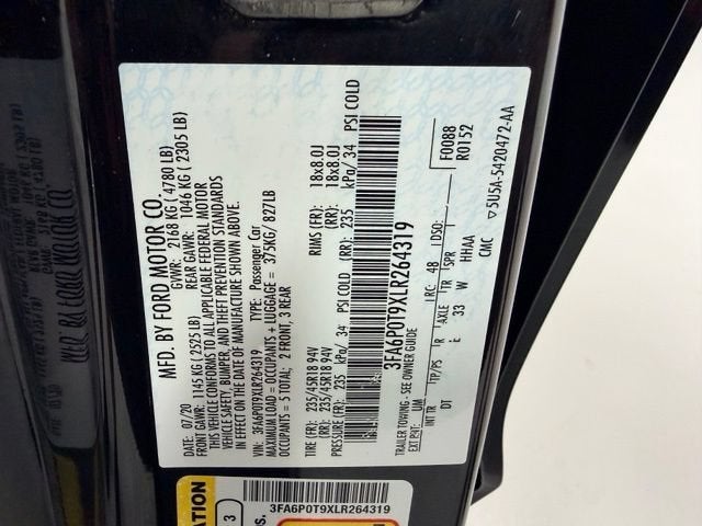 2020 Ford Fusion SE