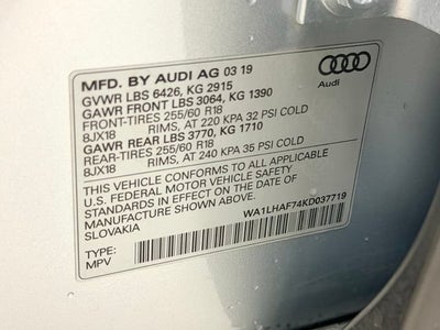 2019 Audi Q7 45 Premium