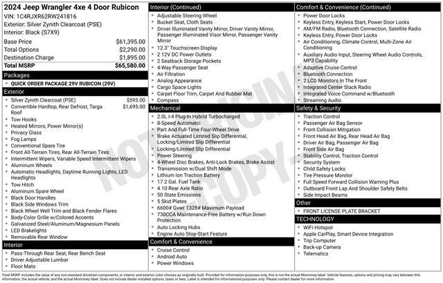 2024 Jeep Wrangler 4xe Rubicon