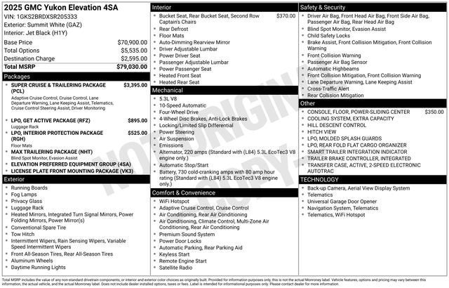 2025 GMC Yukon Elevation