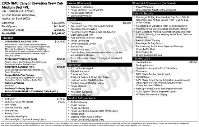 2026 GMC Canyon Elevation