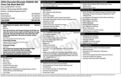 2026 Chevrolet Silverado 2500 HD ZR2