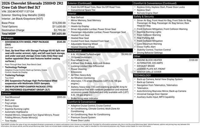 2026 Chevrolet Silverado 2500 HD ZR2