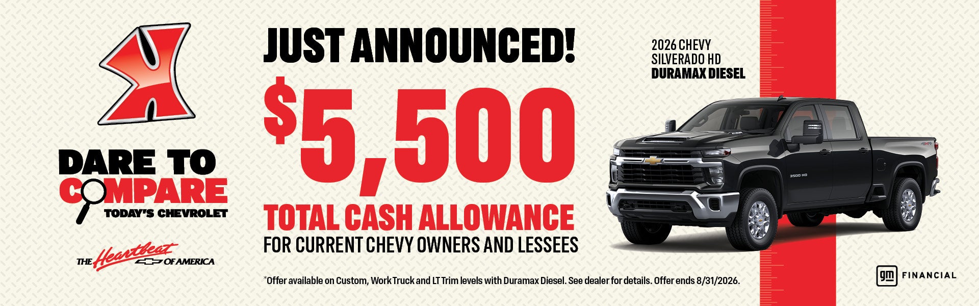Get $5,500 cash allowance on new Silverado HD at Karl Chevrolet of Stuart