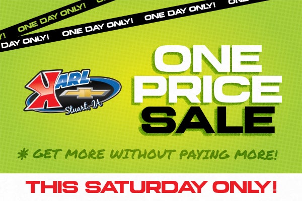 ONE PRICE SALE THIS SATURDAY AT NAME#