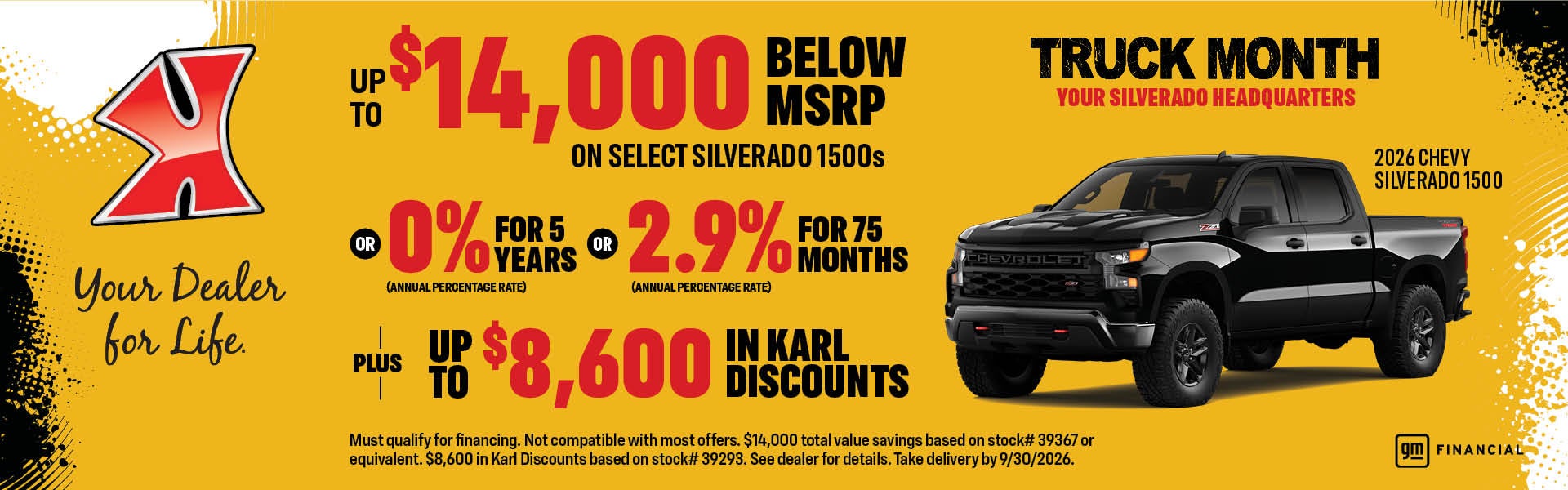 Get up to $14000 below MSRP on select Silverados at Karl Chevrolet of Stuart